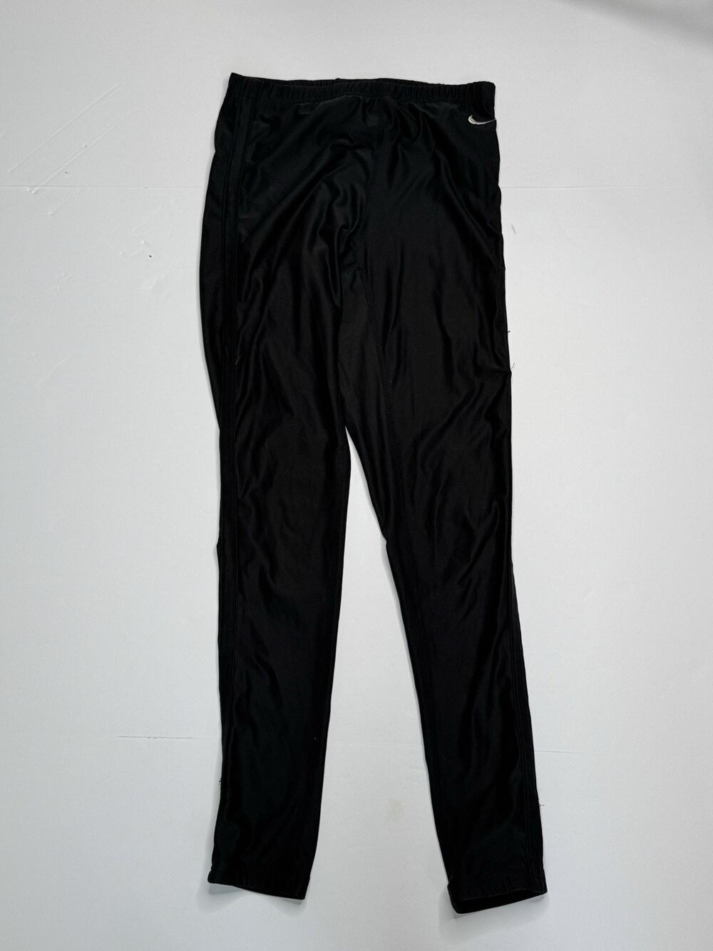 Nike Dri-FIT Running Pants Womens Small Black Straight Leg Zip Pocket